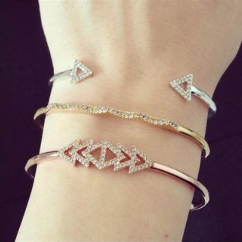 ❌SOLD❌Stela & Dot | Pave Chevron bracelet - Picture 2 of 3